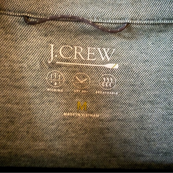 J. Crew Men's Coolmax Polo in Heathered Green spf - Picture 3 of 4